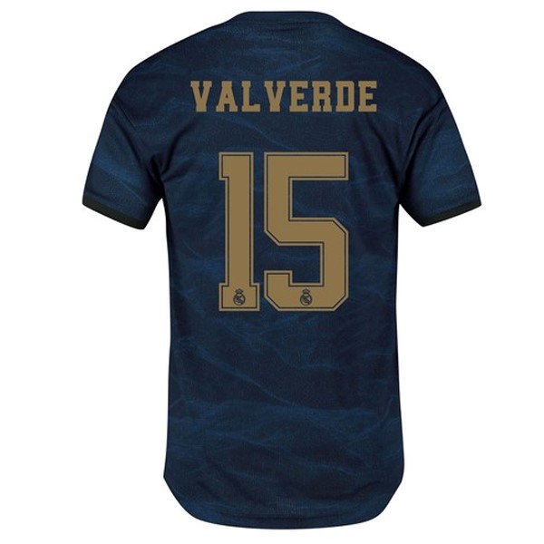 Trikot Real Madrid NO.15 Valverde Auswarts 2019-20 Blau Fussballtrikots Günstig